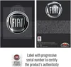 Fiat 3D Aufkleber 1 Schwarz Logo, Größe 48 mm Produktbild-Vorschau 4