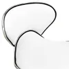 A close-up view of a white product with a silver trim. Produktbild-Vorschau