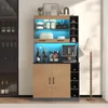 Flieks Cuisine Armoires hautes Buffet de cuisine avec LED, Voir les images du produit 1