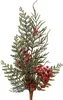 Künstlicher Zweig 50cm mit Zapfen und roten Beeren Produktbild-Vorschau 1