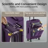 SHOWKOO 3-teiliges Stoffkoffer Set TSA Schloss 4 Rollen Produktbild-Vorschau 4