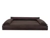 A brown dog bed with pillows on a white background. Podgląd zdjęcia produktu