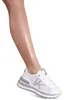 topschuhe24 3137 Damen Plateau Sneaker, Farbe:Weiß, Produktbild-Vorschau 1