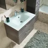 Waschbecken >Abelica I< in Weiß aus Glas - Produktbild-Vorschau 3