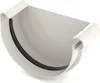 BRYZA Rynna czołowa PRAWA plastikowa Ø 125 mm, biała RAL Podgląd zdjęcia produktu 1
