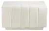 A white textured bench or ottoman. Produktbild-Vorschau