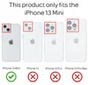 NALIA Clear Hybrid Case con catena per iPhone 13 Mini, Anteprima dell’immagine prodotto 4