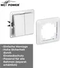 Serien-Schalter McPower "Cup", 2-fach, 250V/10A, UP, weiß, Produktbild-Vorschau 2