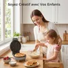 YASHE Mini gaufrier ABW59C, 550 W, plaque 10 cm, Voir les images du produit 5