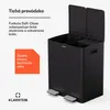 Klarstein 40 l (2x20 l) kuchynský odpadkový kôš s triedením Náhľad obrázku produktu 5