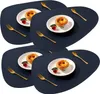 4Stück Tischsets,Abwaschbar Rund Doppelseitigen rutschfest Produktbild-Vorschau 1