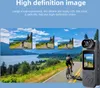 A body camera is shown in the foreground, with a scenic landscape and smaller inset images of the camera's view in the background. Náhled obrázku produktu