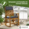 CASARIA® Schaukelstuhl Gartenstuhl Holz Anthrazit 160kg Produktbild-Vorschau 5