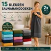 Unyqoos® XXL Saunatuch-Set 2x 80×200 cm, 100% Baumwolle, Produktbild-Vorschau 3