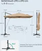 SONGMICS Slunečník, 270 x 270 cm, UPF 50+, zahradní Náhled obrázku produktu 8