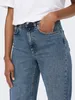 Straight Leg Denim Jeans High Waist Schlag Hose Weites Bein Produktbild-Vorschau 5