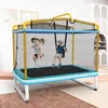 GOPLUS 3 in 1 Kindertrampolin, 190x124x222 cm Produktbild-Vorschau 2