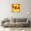 Bilder auf glas - Blumen Schilder Stiel Linien - 50x50cm - Produktbild-Vorschau 7
