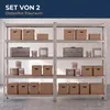 IvoQ Regalsets 2er-Set – 180 x 90 x 40 cm – Verzinktes Produktbild-Vorschau 2