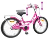 vidaXL Kinderfahrrad 20 Zoll für 6-11 Jahre alt Rosa Produktbild-Vorschau 7