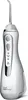 A white cordless water flosser with a silver accent and a clear water reservoir. Produktbild-Vorschau
