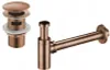 Mexen semisifone lavabo rotondo con tappo click-clack, con Anteprima dell’immagine prodotto 1