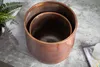 Edles 2er Set Blumentopf FLOWERS XL 37cm kupfer geflammt Produktbild-Vorschau 4