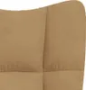 A close-up view of the textured fabric of a brown armchair. Náhled obrázku produktu