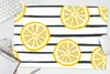 MuchoWow® Schreibtischunterlage Sommer - Zitrone - Streifen Produktbild-Vorschau 5