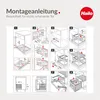 Instructional diagrams for assembling a waste bin system. Produktbild-Vorschau