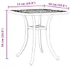 vidaXL Zahradní stůl černý 53x53x53 cm litý hliník Náhled obrázku produktu 6