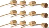 Novaliv 12x Stabkerzenhalter gold I Kerzenpick 10 x 2,5 cm Produktbild-Vorschau 1