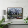 Malen nach Zahlen Erwachsene Landschaft Berghaus 50x40 - 33 Produktbild-Vorschau 4