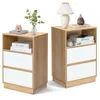 Table de chevet FCH, lot de 2, avec 1 compartiment ouvert, Voir les images du produit 1