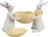 Clayre & Eef Dekoration Schale Ei 29x10x18 cm Weiß Gelb Produktbild-Vorschau 2
