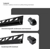 Dalsys 5x Fliesenschiene Eckprofil 2,5m x 10mm Schwarz Produktbild-Vorschau 7