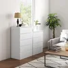 HOMCOM Commode 5 tiroirs commode chambre meuble de Voir les images du produit 2