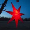Gwiazda wisząca czerwona LED ALICE 60 cm na baterie na Podgląd zdjęcia produktu 1