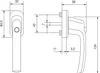 MACO Fenstergriff TRESOR, Sperrknopf, VK 7 x 35 mm, Alu Produktbild-Vorschau 2