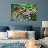 MuchoWow® Poster Hirsche - Wasser - Moos 90x60 cm - Produktbild-Vorschau 4