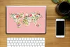 MuchoWow® Laptop Aufkleber Sticker Cover Weltkarte - Rosen Produktbild-Vorschau 2