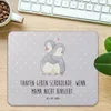 Mr. & Mrs. Panda Mauspad Tante Schokolade - Grau Pastell - Produktbild-Vorschau 2