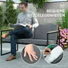Outsunny Gartenmöbel Set 4 Personen wetterfest Produktbild-Vorschau 5