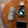 relaxdays Florale Teelichthalter mit Tablett Produktbild-Vorschau 5