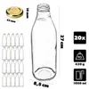 KADAX Bouteilles de jus de fruits 1L, 20 pièces, or, Voir les images du produit 3