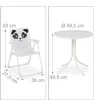 Relaxdays Camping Kindersitzgruppe, Panda Motiv, Produktbild-Vorschau 4