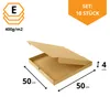 KAPAK 10er Pizzakarton Braun 50x50x4 cm quadratisch für Produktbild-Vorschau 2