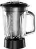 A close-up studio shot of a blender jar with its black base and lid, set against a white background. Anteprima dell’immagine prodotto