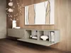 A modern living room with a wall-mounted TV lowboard. Náhľad obrázku produktu