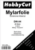 Mylar Airbrush Schablonen Material 20 Stück DIN A4 Folie Produktbild-Vorschau 1